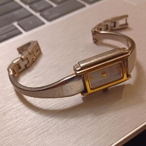 Anne Klein II Vintage Gold and Silver Toned Roman Numeral Womens Watch